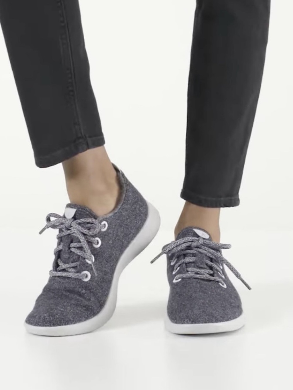 allbirds sneakers tennis shoes women’s 9 gray merino wool runners fabric